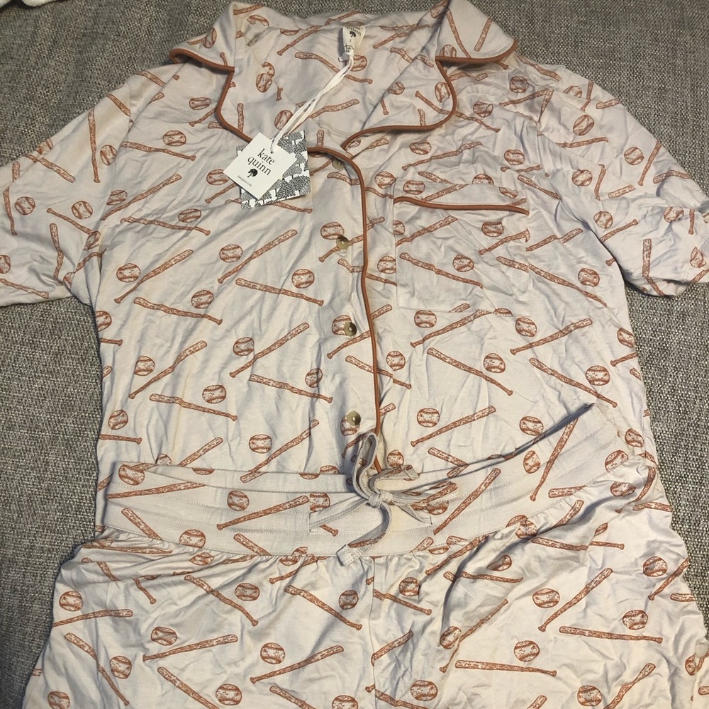 Kate Quinn Vintage Baseball Woman Pajamas